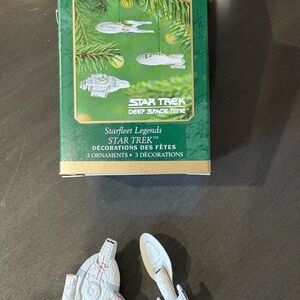 Hallmark Star Trek Starfleet Legends Ornaments - Gray and White